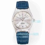 Swiss Copy Breitling Chronometer Automatic 36 South Sea Silver Diamond Watch 